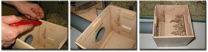 image showing instructions on how to make a gerbil burrow