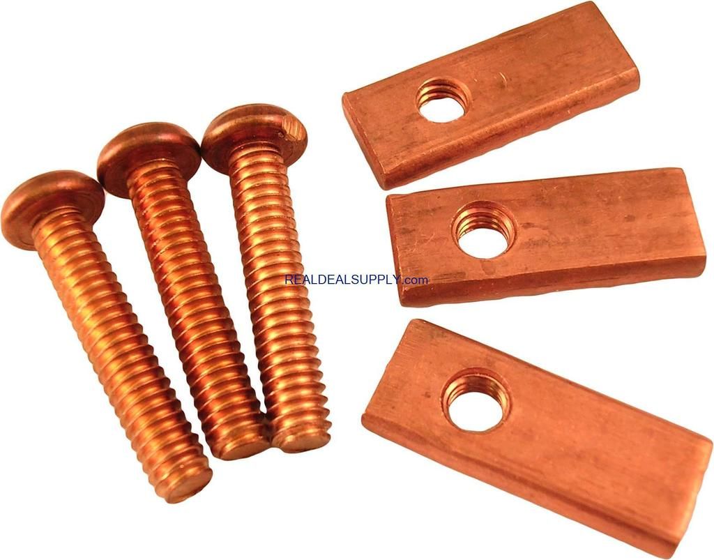 Real Deal Supply American Standard Copper Screws & Lugs for 3 & 4