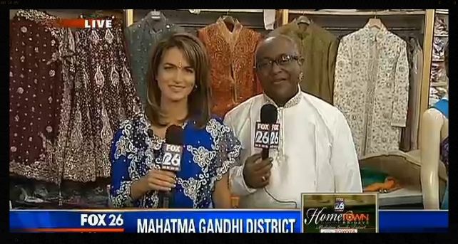 Sari Sansar on FOX 26 News Interview with Dilip Mulani of Sari Sansar and Silk India. Please click the picture below to watch the video.