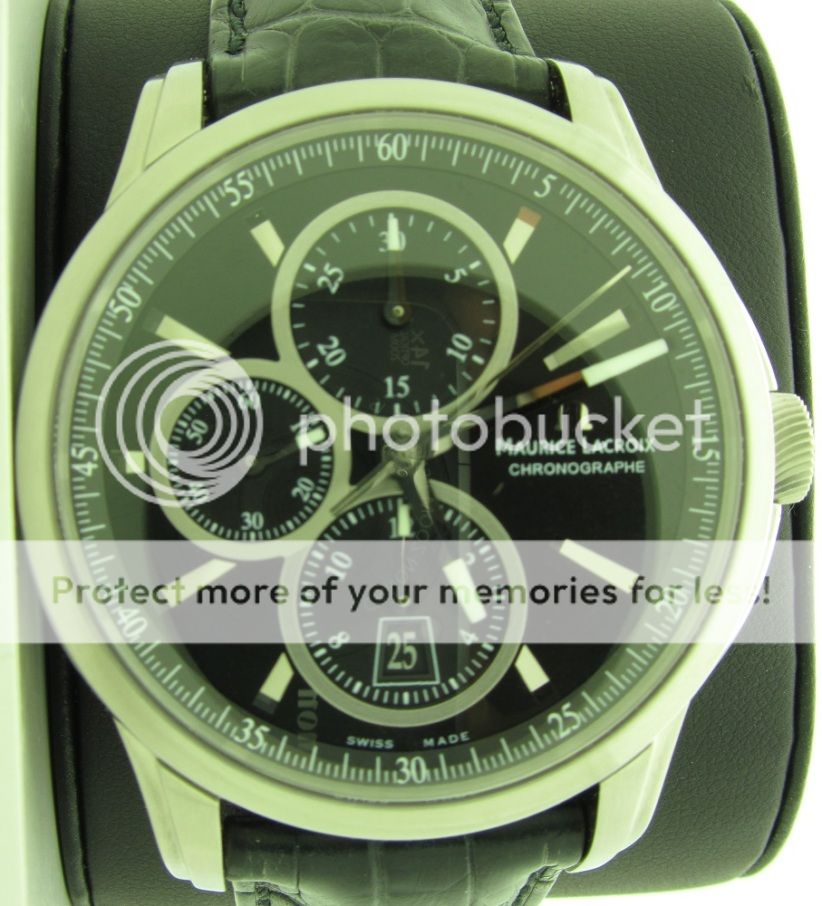 Maurice Lacroix Master Pontos Chrono Mens Automatic Watch PT6188 SS001 330 New