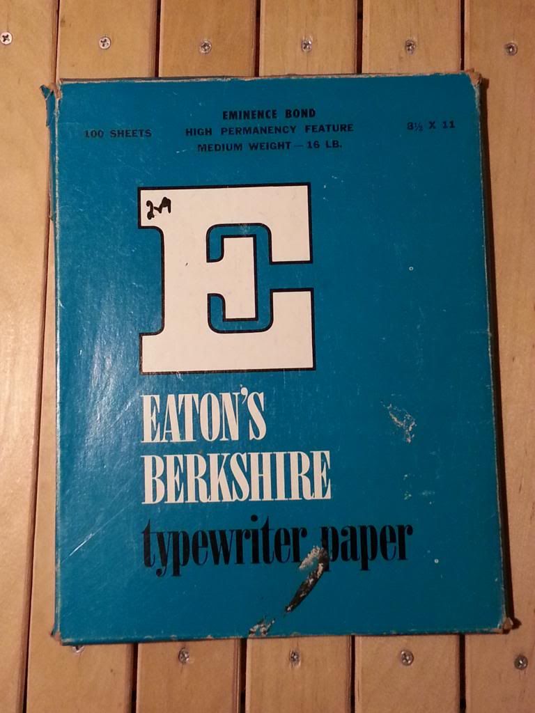 Typewriter paper